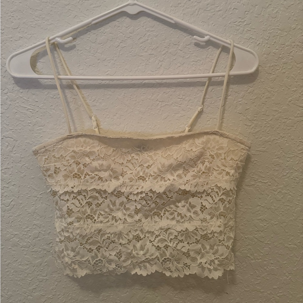 UO White Lace Bralette Top
